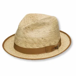 New Edition Fashion Mateo Palm Straw Fedora> Hats