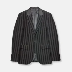 New Edition Fashion Rayfield Velvet Striped Slim Fit Blazer> Blazers & Sportcoats