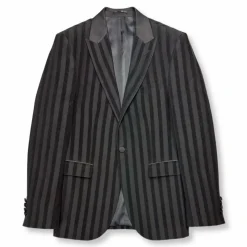 New Edition Fashion Rayfield Velvet Striped Slim Fit Blazer> Blazers & Sportcoats
