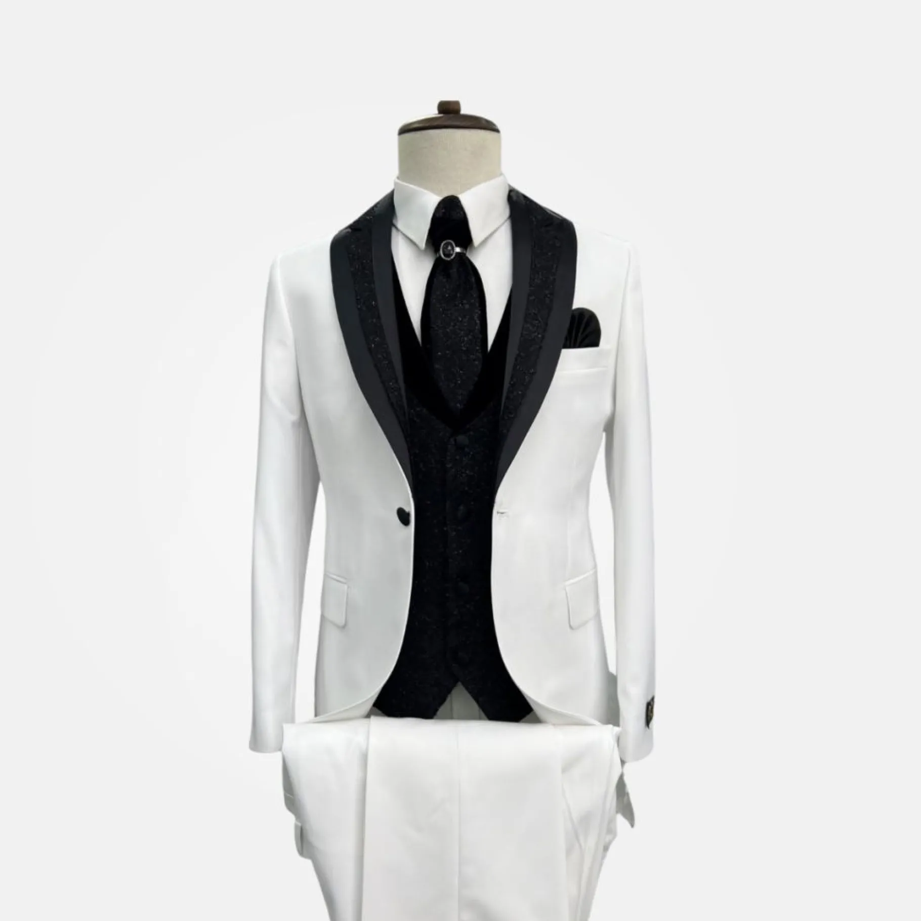 New Edition Fashion Santoni Shawl Collar Tuxedo> Tuxedos