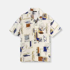 New Edition Fashion Tanke Tropical Resort Revere Collar Shirt> Button Downs