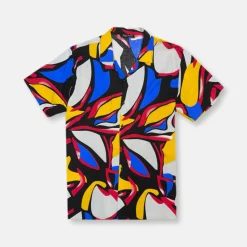 New Edition Fashion Tarver Tropical Revere Collar Shirt> Button Downs
