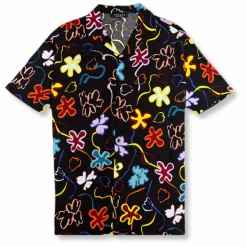 New Edition Fashion Teague Tropical Resort Revere Collar Shirt> Button Downs