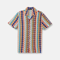 New Edition Fashion Temkin Tropical Resort Revere Collar Shirt> Button Downs