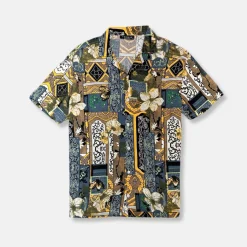 New Edition Fashion Temple Tropical Resort Revere Collar Shirt> Button Downs