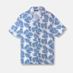 New Edition Fashion Terry Tropical Revere Collar Shirt> Button Downs