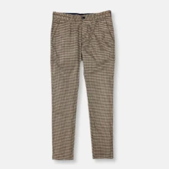 New Edition Fashion Tessaro Slim Fit Plaid Pants> Pants
