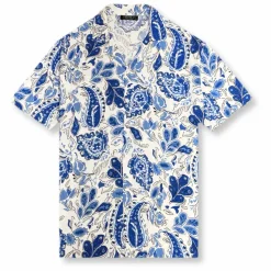 New Edition Fashion Theo Tropical Revere Collar Shirt> Button Downs