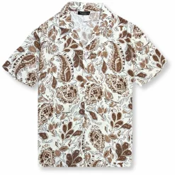 New Edition Fashion Theo Tropical Revere Collar Shirt> Button Downs