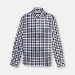 New Edition Fashion Tomarak Broadcloth Plaid Shirt> Dress Shirts