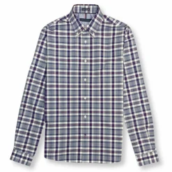 New Edition Fashion Tomarak Broadcloth Plaid Shirt> Dress Shirts