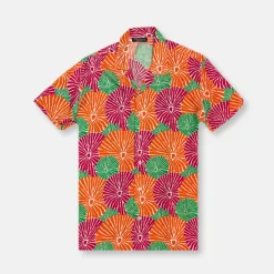 New Edition Fashion Treviso Tropical Revere Collar Shirt> Button Downs