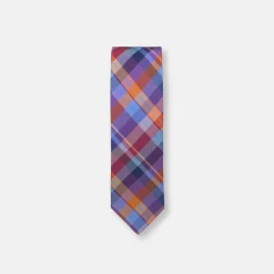 New Edition Fashion Tullis Slim Plaid Necktie> Ties