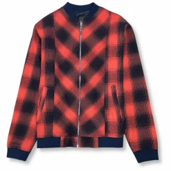 New Edition Fashion Vannes Plaid Baseball Jacket> Coats & Outerwear