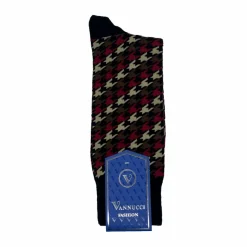 New Edition Fashion Vellucci Houndstooth Fashion Socks> Socks