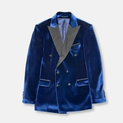 New Edition Fashion Velluto Peak Lapel Velvet Blazer> Blazers & Sportcoats