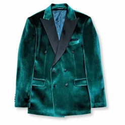New Edition Fashion Velluto Peak Lapel Velvet Blazer> Blazers & Sportcoats