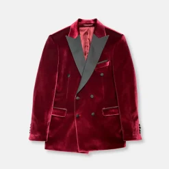 New Edition Fashion Velluto Peak Lapel Velvet Blazer> Blazers & Sportcoats