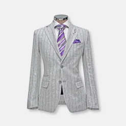 New Edition Fashion Veritable Pencil Stripe Suit> Suits