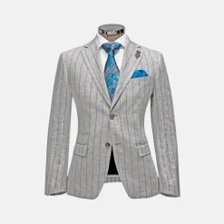 New Edition Fashion Veritable Pencil Stripe Suit><noscript><img width=