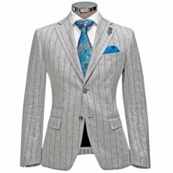 New Edition Fashion Veritable Pencil Stripe Suit><noscript><img width=