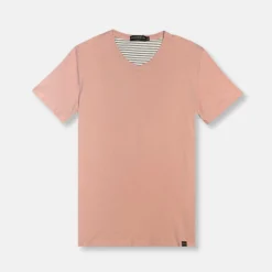 New Edition Fashion Vince Solid Stretch V-Neck Vacay T-Shirt> T-shirts