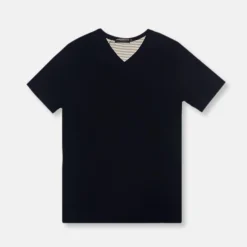 New Edition Fashion Vince Solid Stretch V-Neck T-Shirt> T-shirts