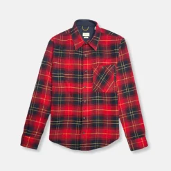 New Edition Fashion Viscardi Plaid Flannel Shirt> Button Downs