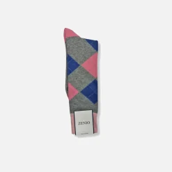 New Edition Fashion Zealotic Argyle Fashion Socks> Socks